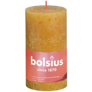 Świeca pieńkowa "Rustic", żółty miodowy, Bolsius, 130/68 mm