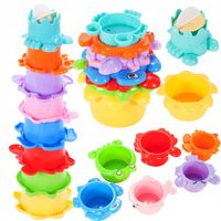 Zabawka kubeczki przelewowe wielokolorowe edukacja