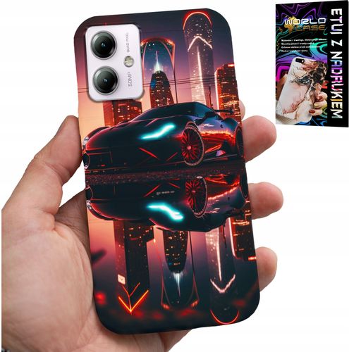 ETUI DO MOTOROLA MOTO G14 - SAMOCHODY FAN, WZORY DLA MĘŻCZYZN +FOLIA na Arena.pl