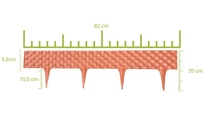 Palisada RATTAN 80 cm terakota (terracotta) zdjęcie 3