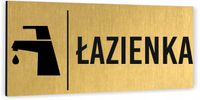 Tabliczka na drzwi oznaczenie Łazienki Piktogram informacyjna Aluminium