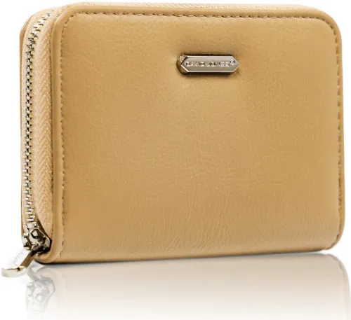 portfel damski z ziarnistej skóry eko zapinany suwakiem na Arena.pl