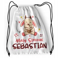 Plecak Sportowy Szkolny Sebastiana Syna Dziecka Z Nadrukiem Ze Zdjęciem