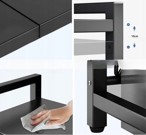 Półka Stojak na mikrofalówkę Regał kuchenny regulowany na na Arena.pl