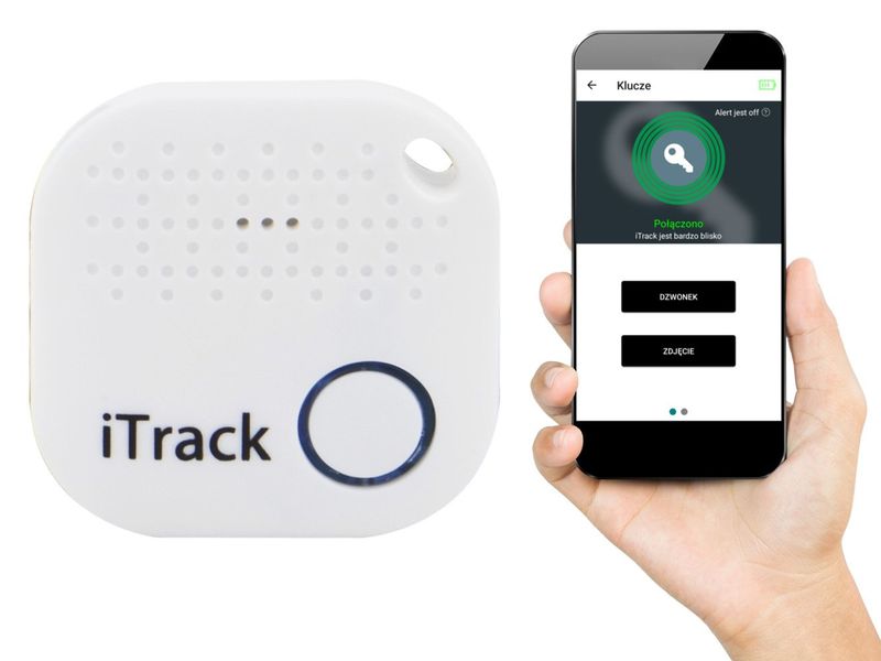 iTrack2 lokalizator kluczy Bluetooth GPS biały zdjęcie 1