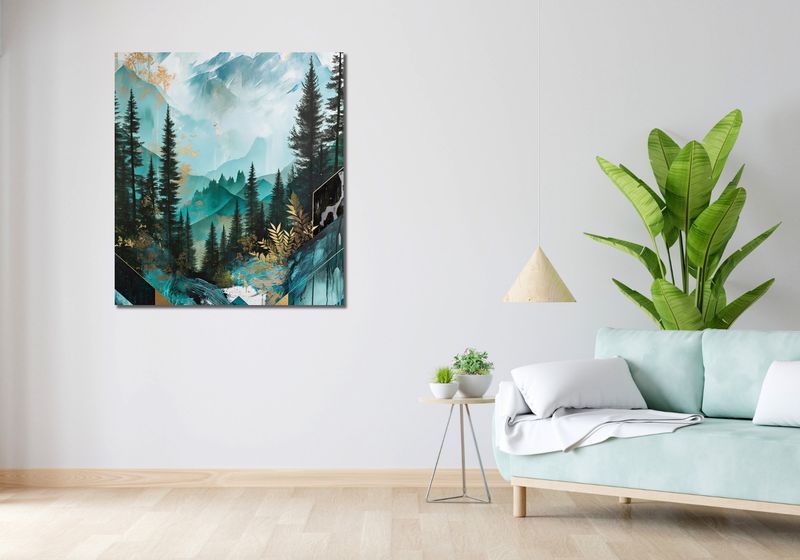 Obraz 90x100cm Przeplatane Krajobrazy zdjęcie 2