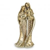 Złota diamentowa szopka Bożonarodzeniowa Święta Rodzina 37x17x12