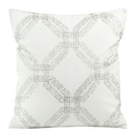 Poszewka dekoracyjna BLINK-30 45x45 biała geometryczne sześciokąty