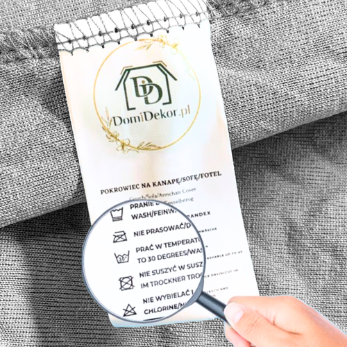 4X POKROWIEC NA KRZESŁO ŻAKARD JODEŁKA JASNY SZARY na Arena.pl