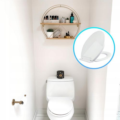 TWARDA DESKA SEDESOWA WOLNOOPADAJĄCA UNIWERSALNA KLAPA DO WC EASY na Arena.pl