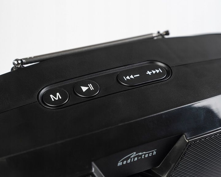 Głośnik Bluetooth MP3 radio FM mikrofon KARAOKE akumulator Media-Tech SCOUT zdjęcie 13