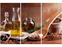 60 90CM OBRAZ 3 ELEM AROMATYCZNA OLIWA OLIWEK DRUK PŁÓTNO RAMA