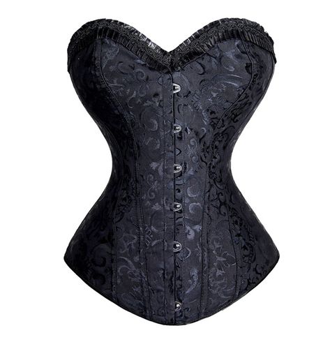 Gorset CZARNY wiązany MODELUJĄCY talię + stringi WYSZCZUPLAJĄCY brzuch M na Arena.pl