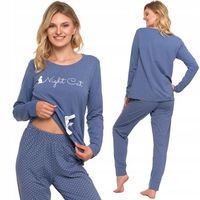 Moraj Długa Wygodna Bawełniana Piżama Damska 5800-003 2XL