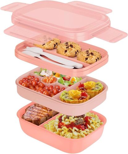Lunchbox 5 przegródek 1900ML Róż na Arena.pl