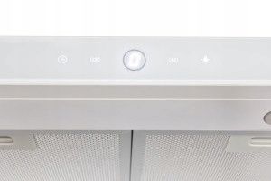 Okap kuchenny biały 50 podszafkowy wolnostojący oświetlenie led zdjęcie 5