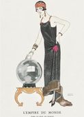 Plakat 13x18cm L'Empire Du Monde, Barbier Vintage do Salonu