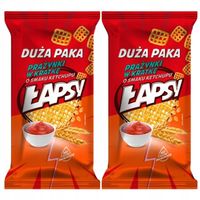 Łapsy Prażynki w kratkę o smaku ketchupu 110 g x 2 sztuk