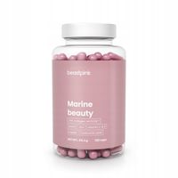KOLAGEN RYBI MORSKI KWAS HIALURONOWY PIĘKNA SKÓRA - BeastPink 120 kapsułek