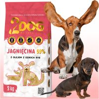 SUCHA KARMA DLA PSA 2Dog JAGNIĘCINA 3kg ZIMNOTŁOCZONA HIPOALERGICZNA MONOPR