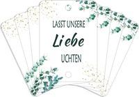 Zawieszki Ślubne Na Słomki Zimne Ognie Z Napisem Język Niemiecki