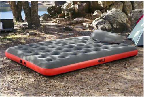 Materac dmuchany 203x152x22cm Roll&Relax Bestway 67703 z torbą pompującą na Arena.pl