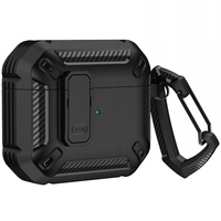 tech-protect x-carbo apple airpods pro 1 / 2 black