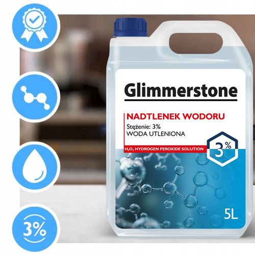NADTLENEK WODORU 3% WODA UTLENIONA 5L - ODKAŻANIE WYBIELACZ DEZYNFEKCJA na Arena.pl