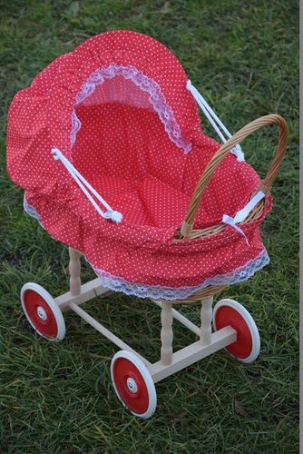Wiklinowy wózek dla lalek wozek wózki 16 kolorów na Arena.pl