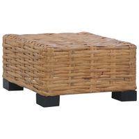 Stolik kawowy, 47 x 47 x 28 cm, naturalny rattan