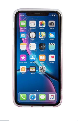 GUESS LIQUID GLITTER - iPhone XR - RASPBERRY na Arena.pl