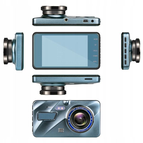 WIDEOREJESTRATOR JAZDY DOTYKOWY PRZÓD TYŁ MENU PL zdjęcie 3