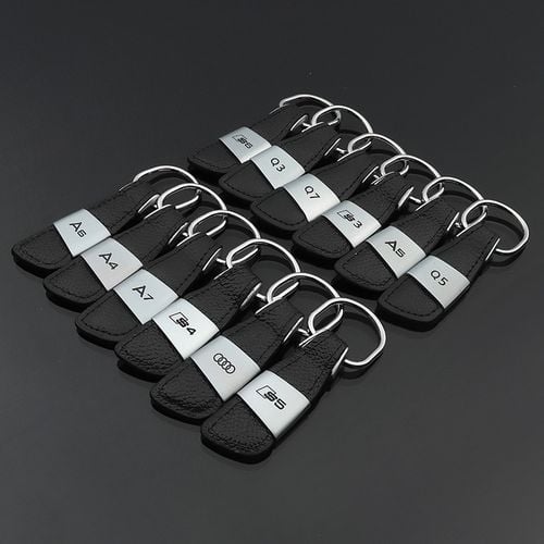 Brelok Do Kluczy - Zawieszka - MERCEDES - Skóra (Czarny) na Arena.pl