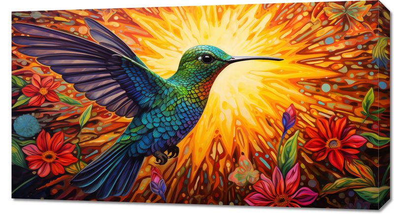 Obraz 90x50cm Koliber Barw zdjęcie 1