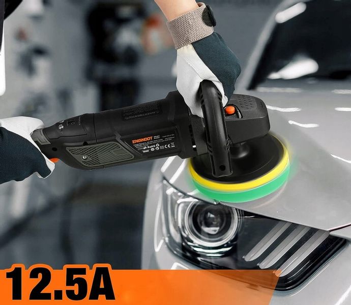 Profesjonalna POLERKA SAMOCHODOWA Z REGULACJĄ OBROTÓW z LCD + 20 AKCESORIÓW zdjęcie 6