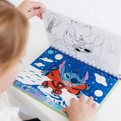 WKLEJANIE PO NUMERACH LILO STITCH WKLEJANKA KOLOROWANKA DLA DZIECI STICH na Arena.pl