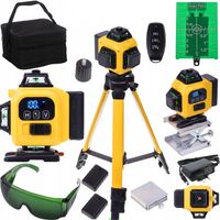 POZIOMICA LASEROWA 360° LASER KRZYŻOWY 4D ZESTAW STATYW METALOWY