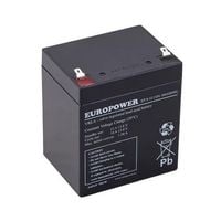 AKUMULATOR AGM EUROPOWER 12V 5AH KOMPAKTOWY LEKKA WAGA