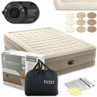 Materac Dmuchany Dwuosobowy Łóżko z Pompką 230V Intex 64428ND