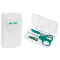 AKUKU Zestaw do manicure - cążki + pilniczek niebieski