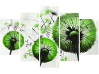 70 100CM OBRAZ 5 ELEM LIMONKOWE DMUCHAWCE DRUK PŁÓTNO