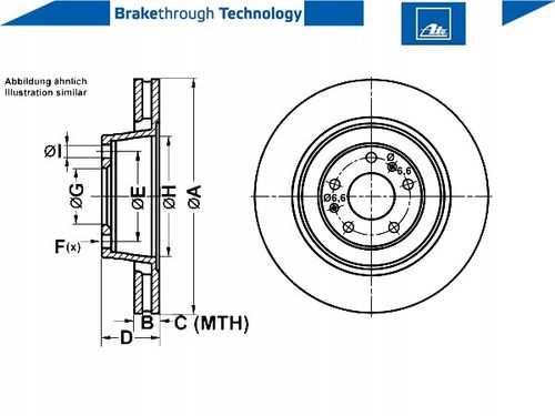 TARCZA HAM TYL 335X22 V ATE na Arena.pl
