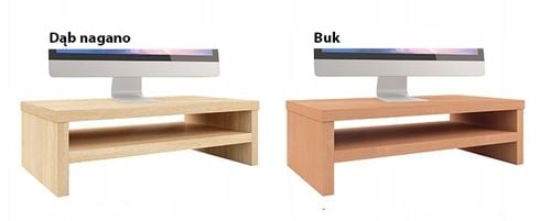 Podstawka pod monitor Na Wymiar z półką Dąb Sonoma niewidoczny montaż na Arena.pl