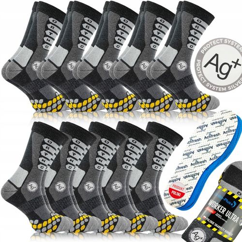 10X POLSKIE skarpety robocze Jony Srebra AG+ Mocne Naturalne MASUJĄCE na Arena.pl