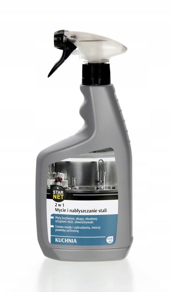 STARNET KUCHNIA MYCIE I NABŁYSZCZANIE STALI 650ML zdjęcie 1