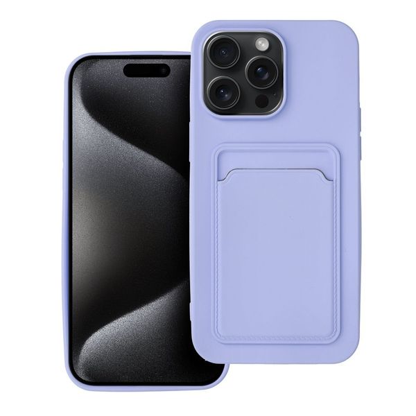 Futerał CARD CASE do IPHONE 15 Pro Max fioletowy zdjęcie 1