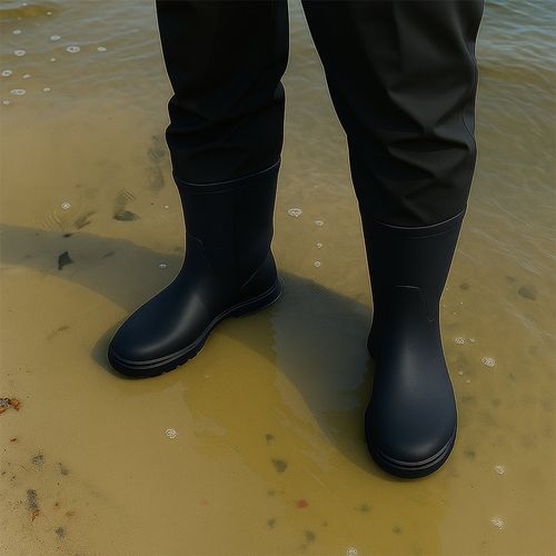 Spodnie wędkarskie wodery gumowce robocze rozmiar 45 czarny na Arena.pl