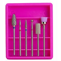 PROFESJONALNY ZESTAW FREZÓW DO PAZNOKCI FREZY DO FREZARKI +