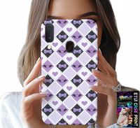 ETUI DO SAMSUNG GALAXY A20E - MODNE SERCA KOKARDKI KOKARDA + SZKŁO