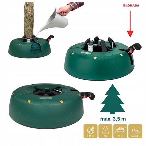 STOJAK CHOINKOWY SAMOZACISKOWY PODSTAWKA NA ŻYWĄ CHOINKĘ, WYSOKOŚĆ DO 3,5 M na Arena.pl